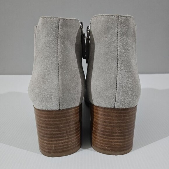 Aquatalia Charlotte Ankle Boot Womens 8.5 Grey Suede Waterproof Chelsea Heel NEW - Picture 7 of 14
